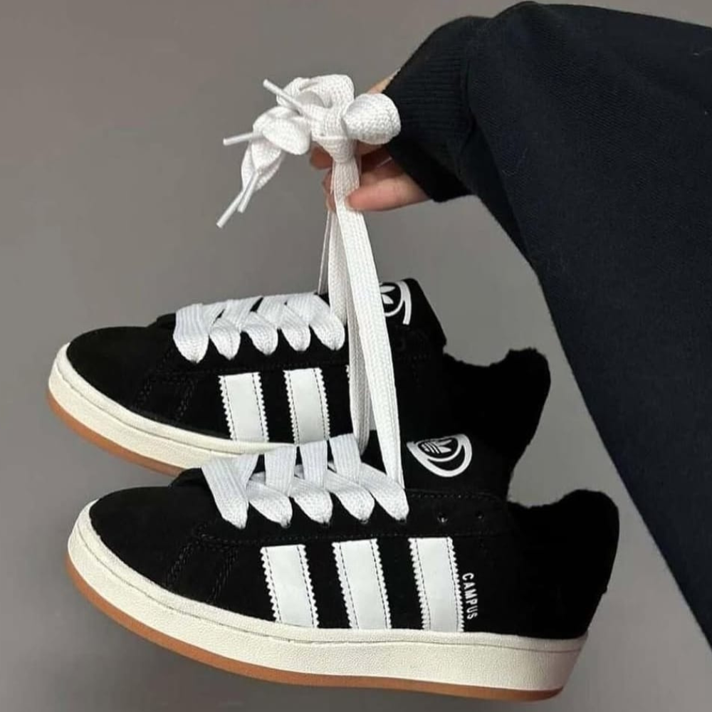 Kit 2-Pares de Campus Cinza/Preto